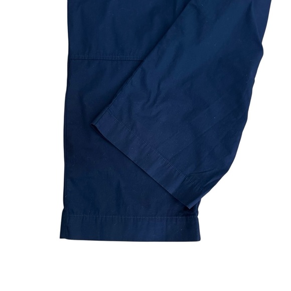 BANANA REPUBLIC Navy Blue Poplin Straight Leg Pants Modern Basic Casual Chic 8 - Picture 4 of 14